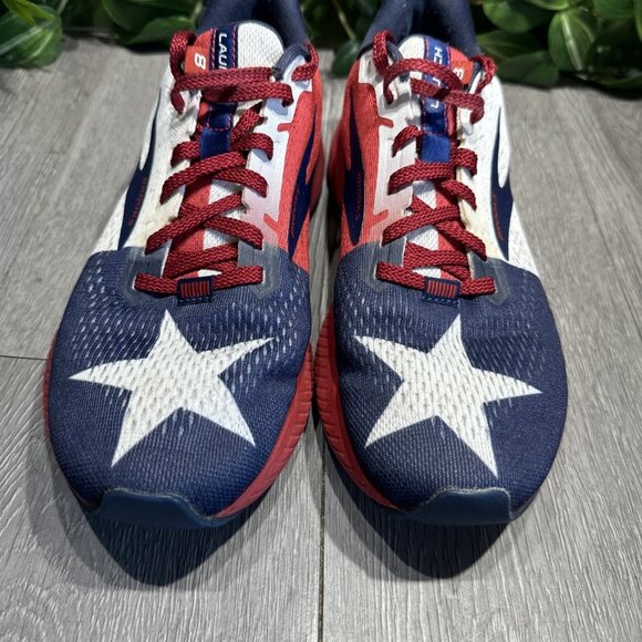 Brooks Launch 8 Shoes Texas Star Flag USA Running Patriotic 1203451B621 Womens 8 - Picture 3 of 10